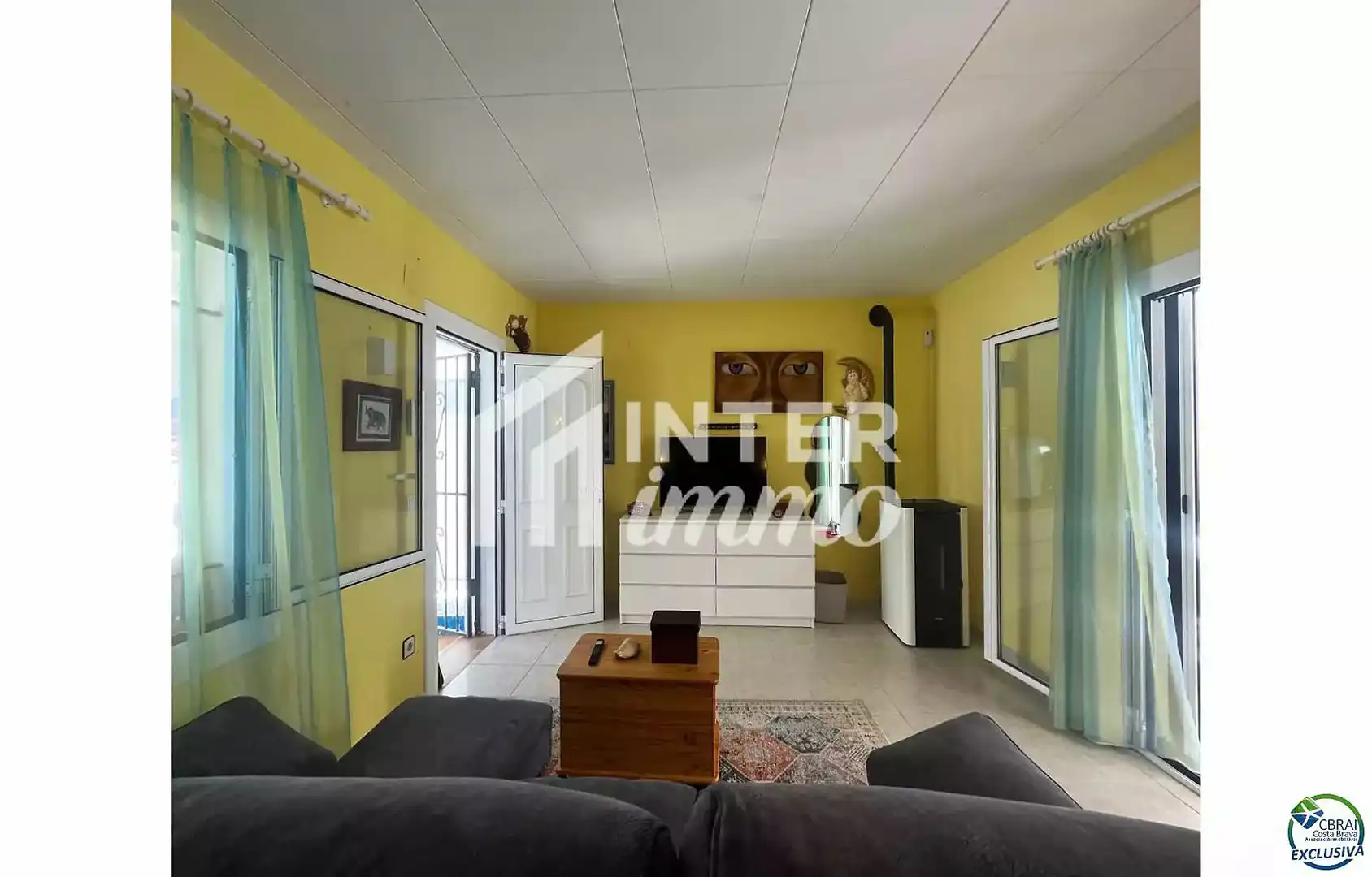 Living room of Houses for sale in Roses  with Terrace and Furnished