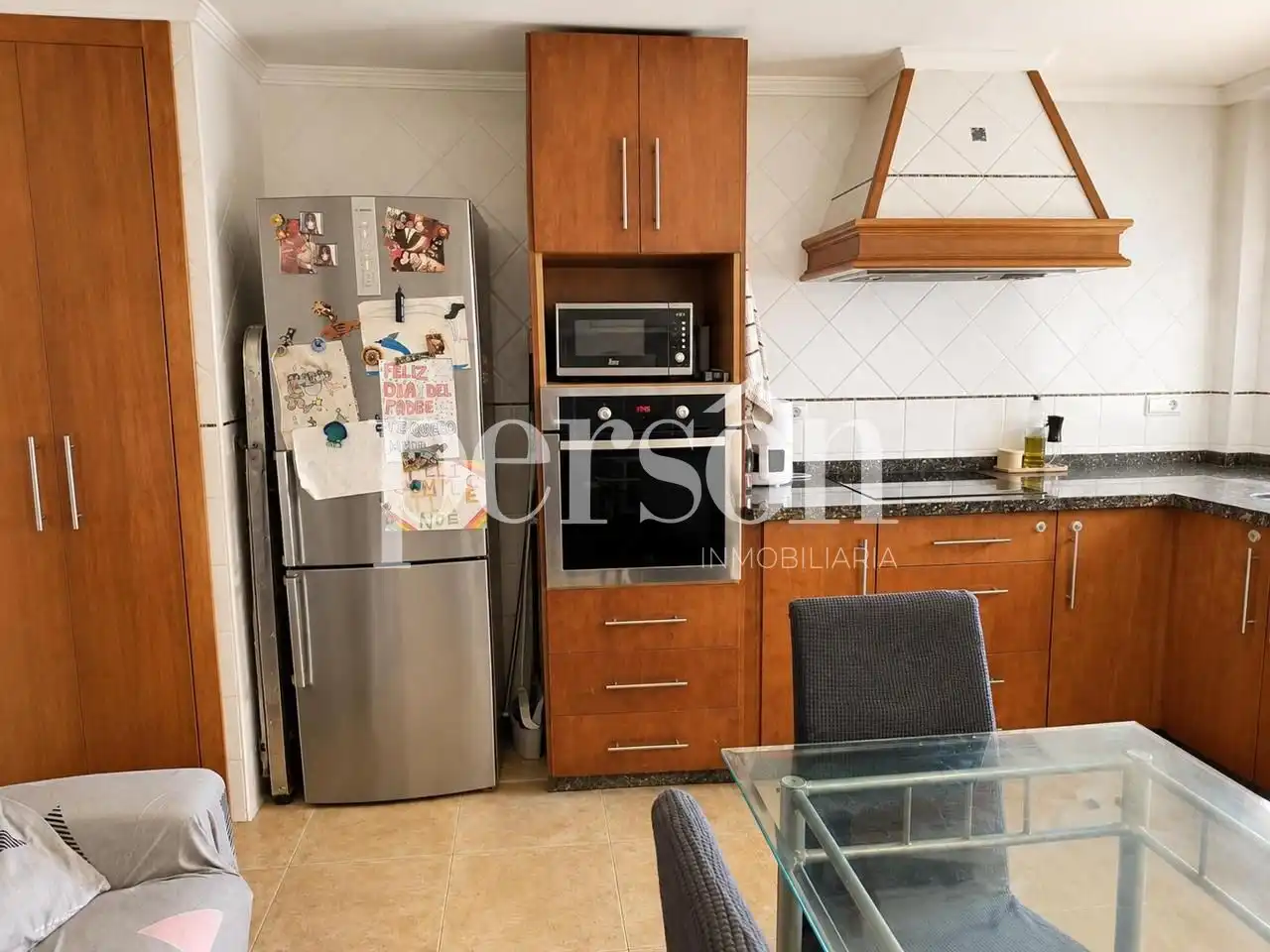 Kitchen of Flat for sale in Sueca  with Air Conditioner and Furnished