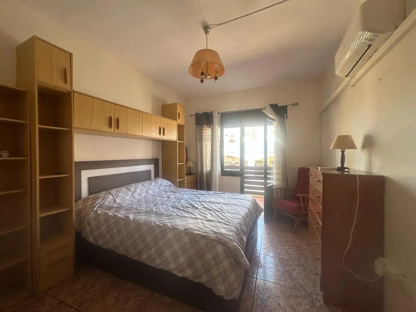 Schlafzimmer von Wohnung zum Verkauf in Cartagena mit Klimaanlage, Privatgarten und Möbliert