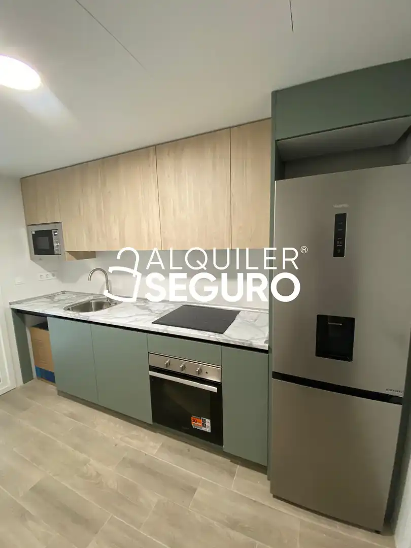Kitchen of Flat for rent in Guadalajara  with Heating, Terrace and Storage room