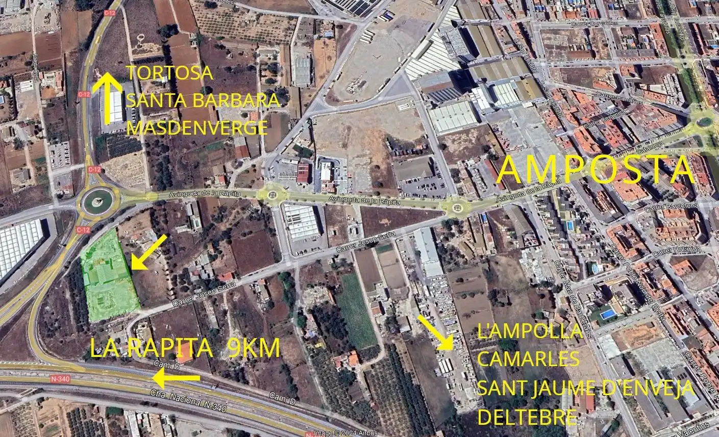 Nau industrial en venda a Avenida de la Ràpita,, Valletes - Xiribecs