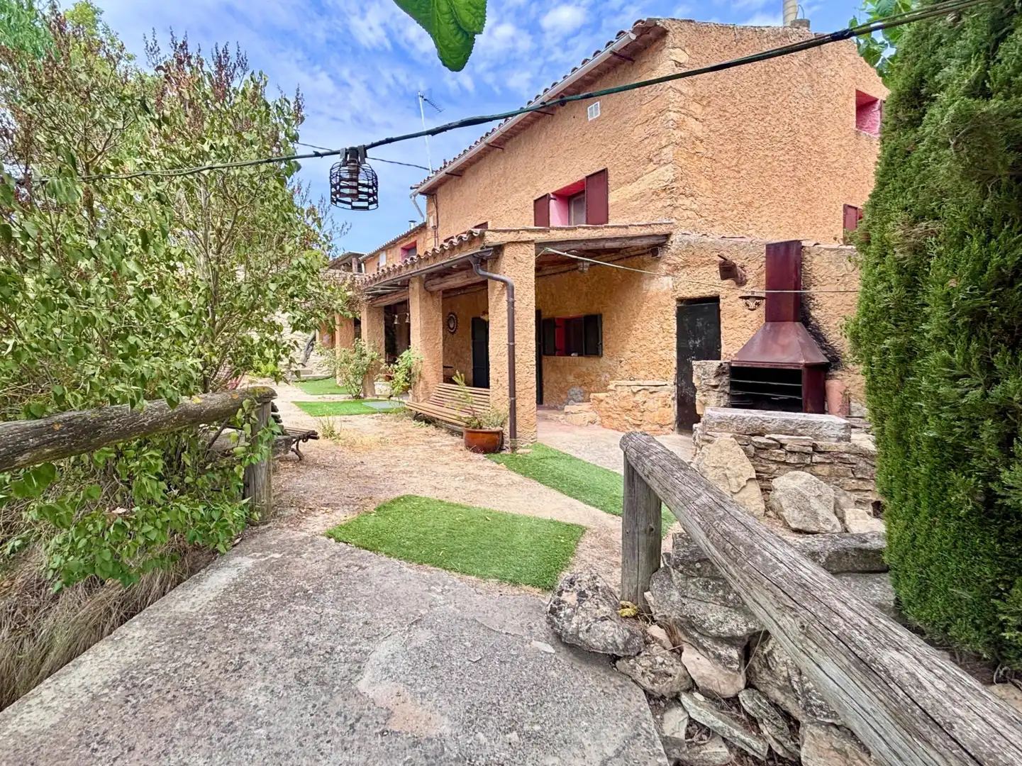 Exterior view of Country homes for sale in Querol  with Heating, Terrace and Swimming Pool