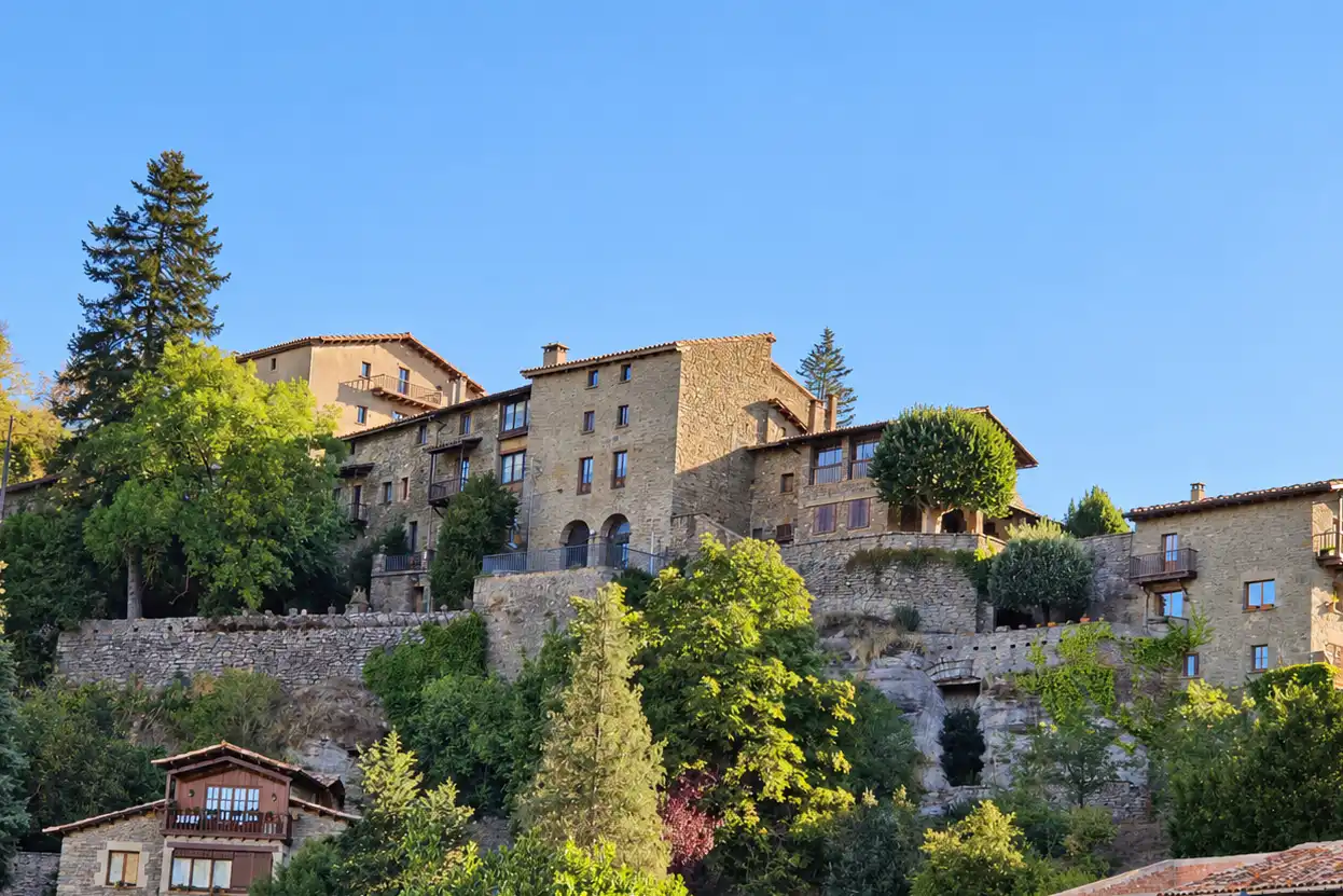Vista exterior de Casa o xalet en venda en Rupit i Pruit amb Calefacció, Terrassa i Moblat
