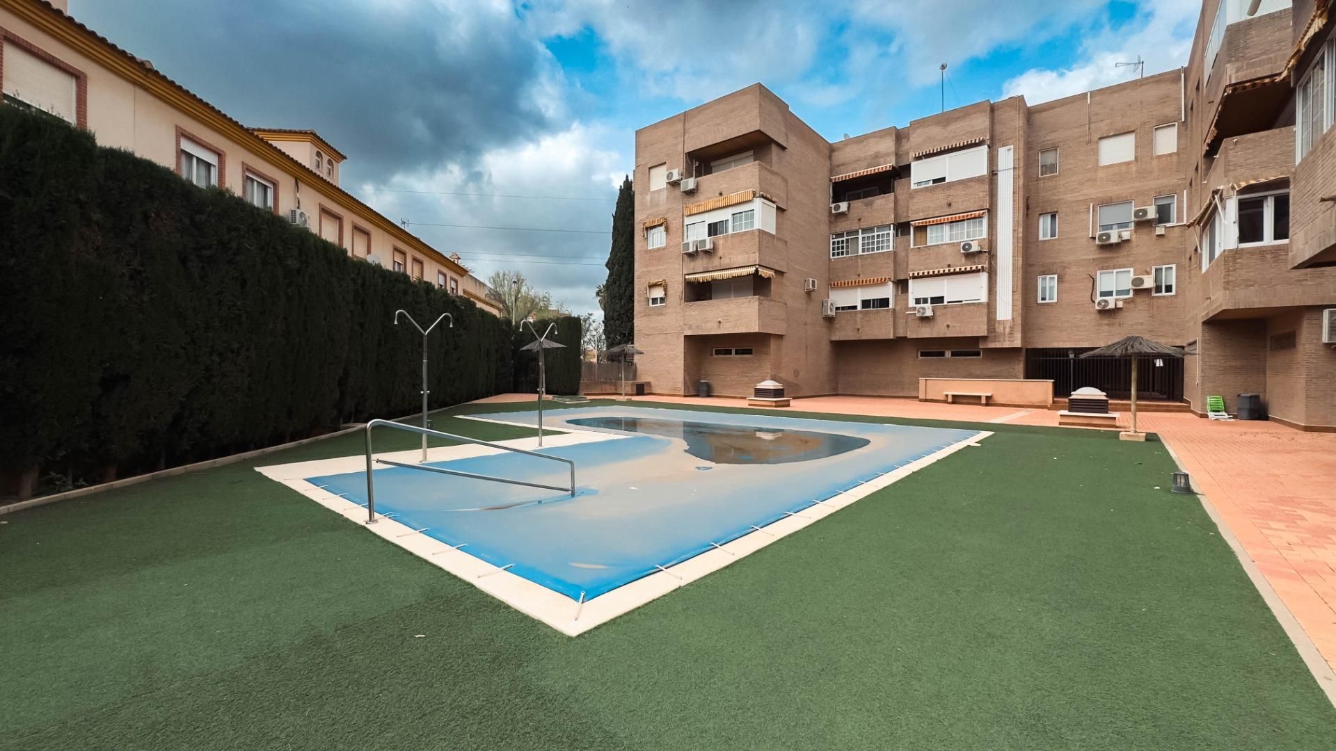 Swimming pool of Flat for sale in Cartagena  with Parquet flooring, Balcony and Community pool