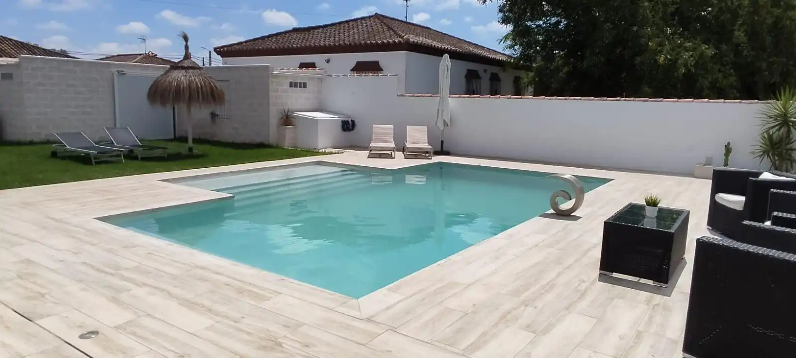 Villa mit Pool zur Miete in Los Franceses – La Vega