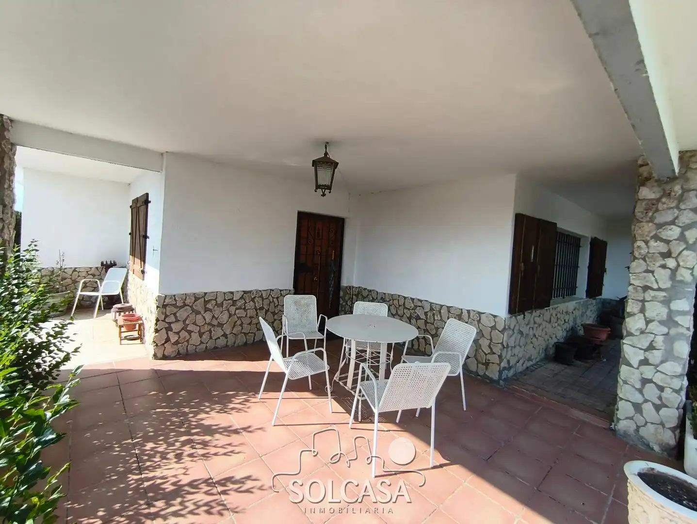 Terrasse von Country house zum Verkauf in Trigueros del Valle mit Heizung, Privatgarten und Schwimmbad