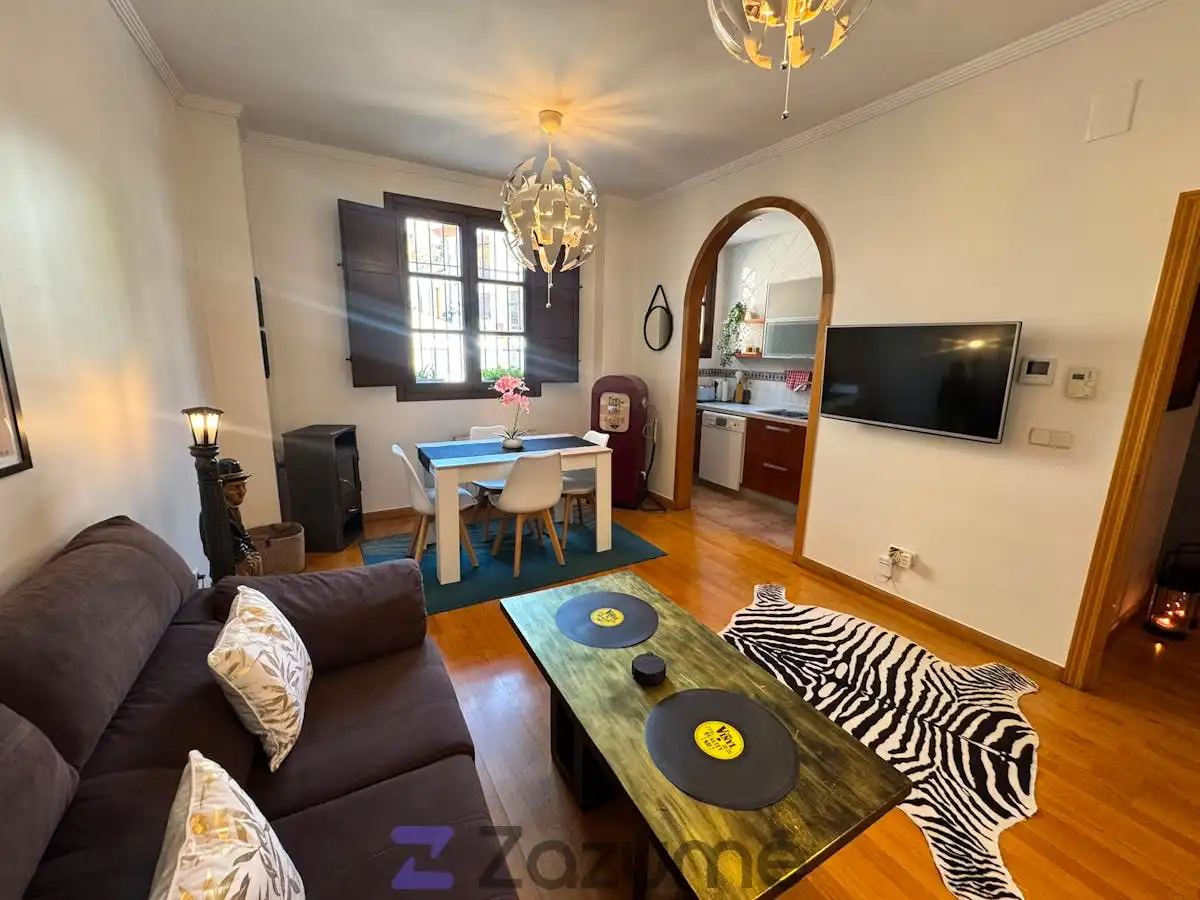 Sala d'estar de Apartament de lloguer en Granada amb Aire condicionat, Calefacció i Parquet