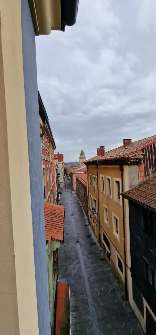 Vista exterior de Pis de lloguer en Gijón  amb Calefacció, Parquet i Moblat