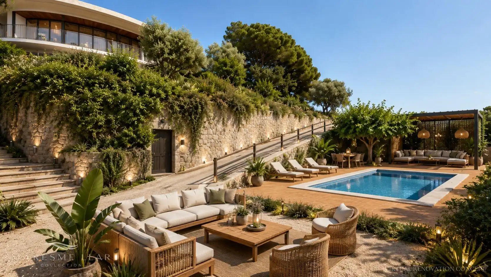 Terrassa de Casa o xalet en venda en Sant Pol de Mar amb Jardí privat i Piscina