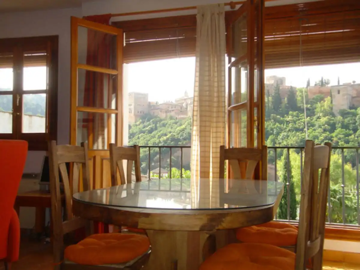 Dining room of Attic for rent in Granada  with Heating and Furnished