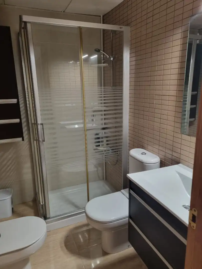 Bathroom of Flat for rent in Roquetas de Mar  with Air Conditioner, Heating and Furnished