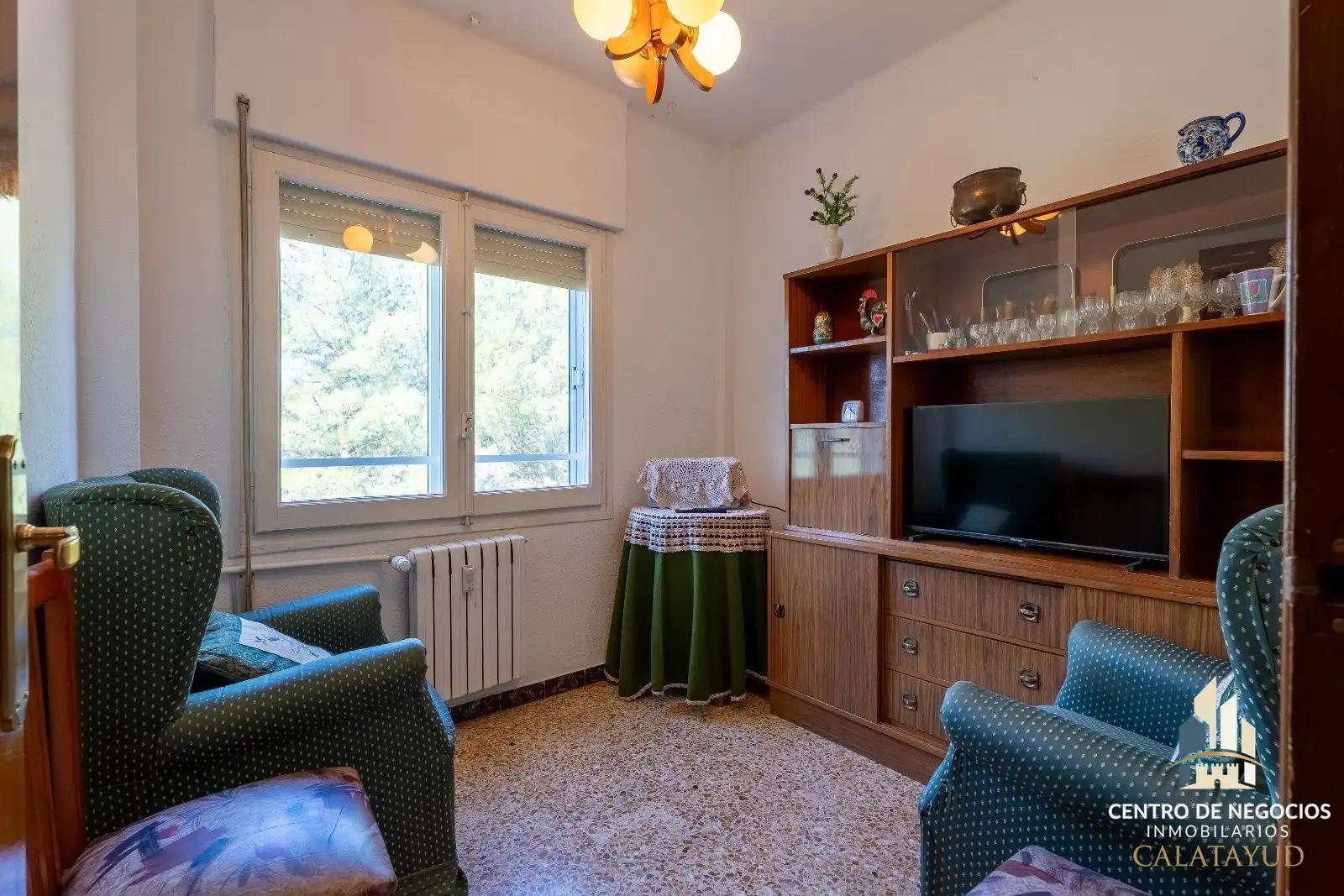 Wohnzimmer von Wohnung zum Verkauf in Calatayud mit Heizung, Terrasse und Möbliert