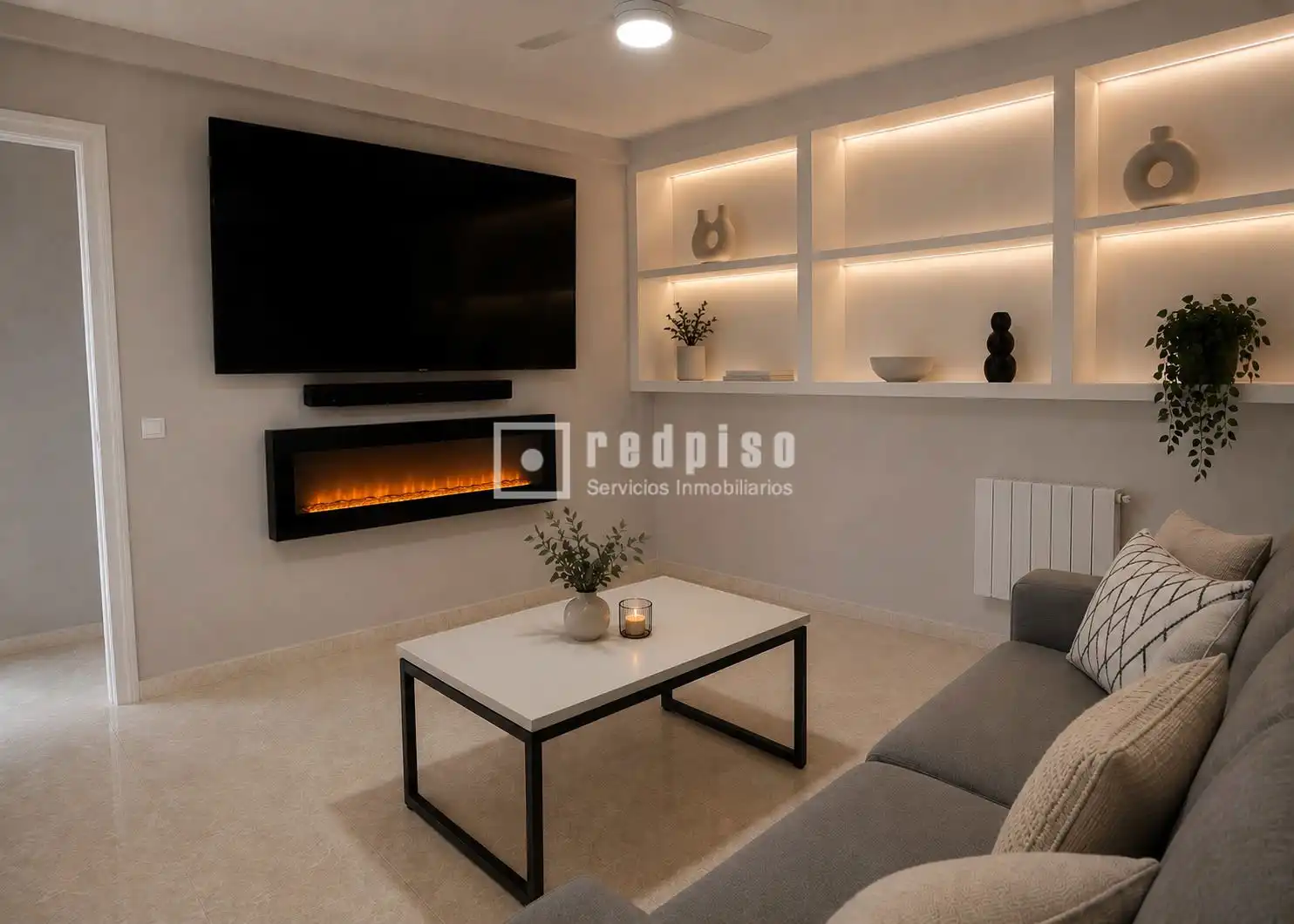 Sala de estar de Piso en venta en Las Rozas de Madrid con Aire acondicionado, Calefacción y Terraza