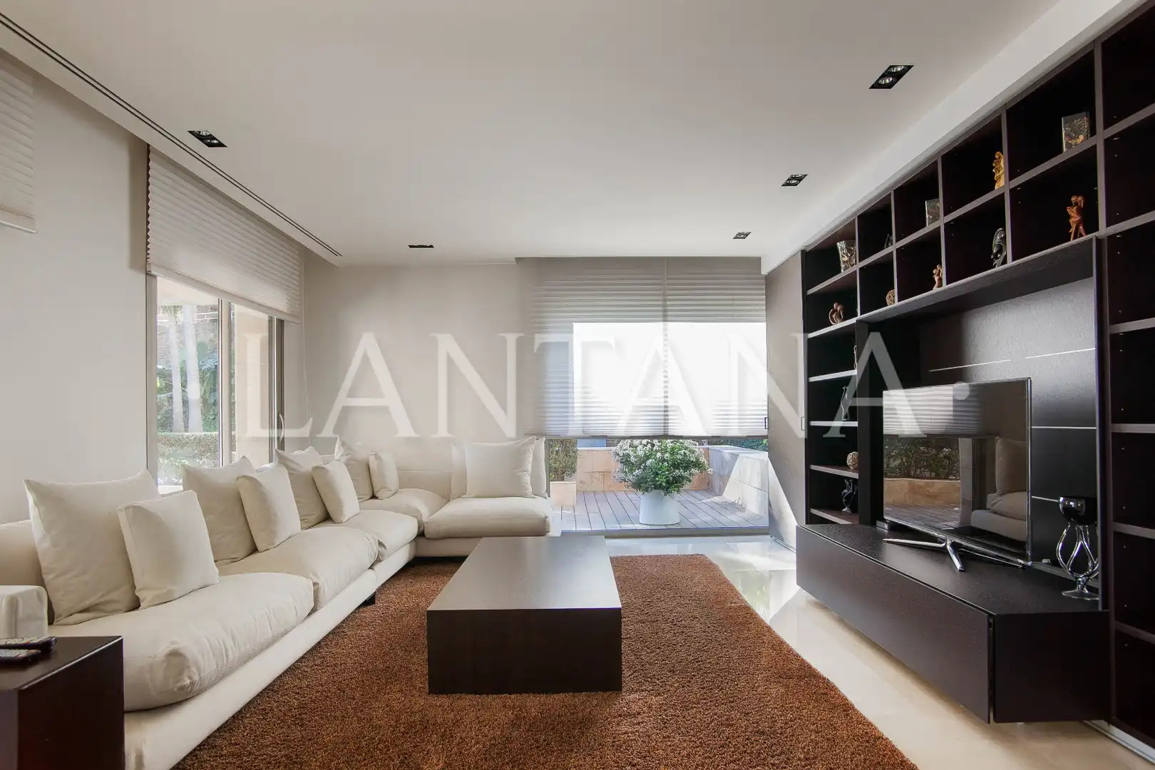 Sala de estar de Casa o chalet en venta en Barcelona con Aire acondicionado, Calefacción y Jardín privado