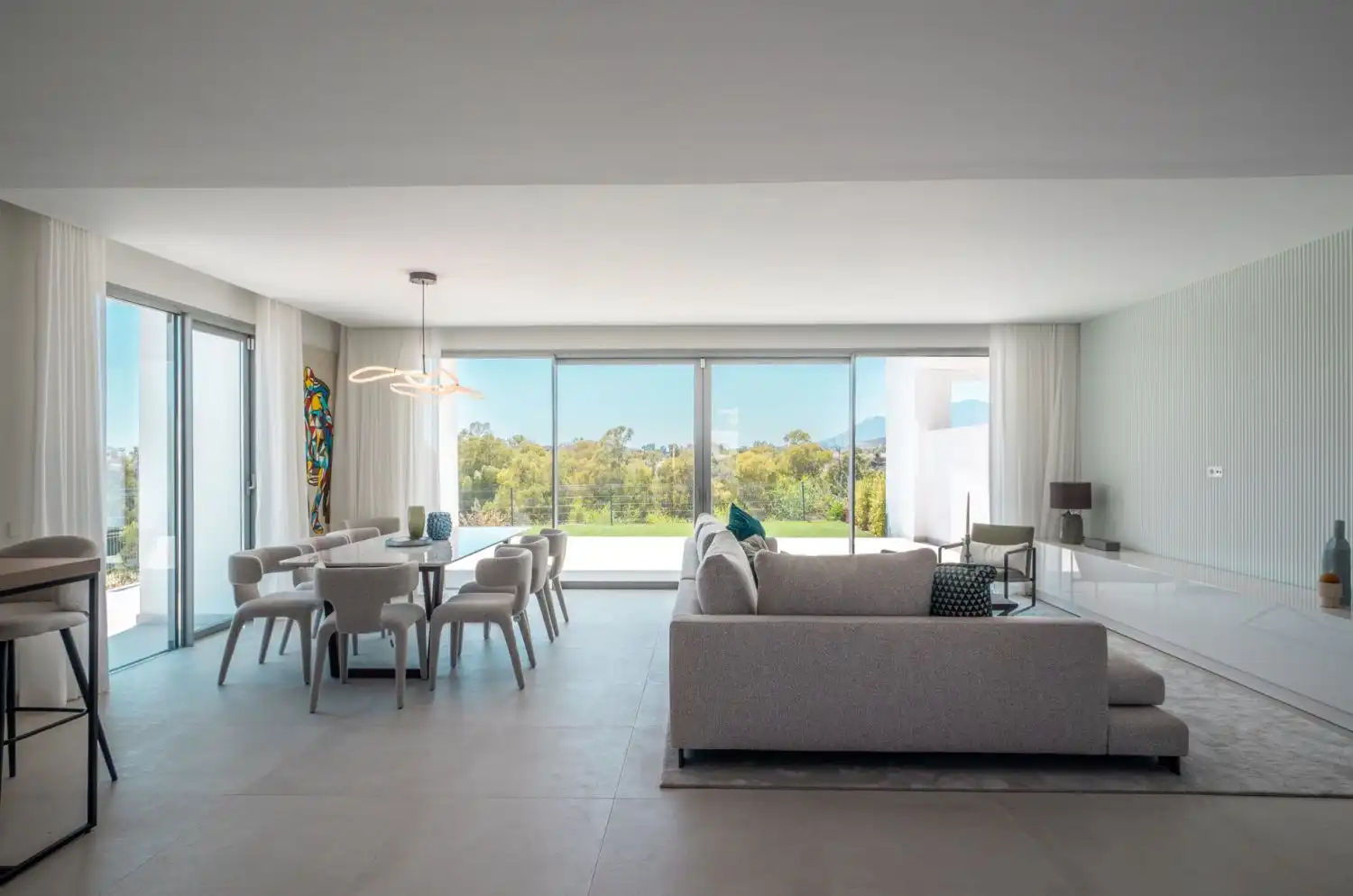 Sala d'estar de Casa adosada de lloguer en Marbella amb Terrassa