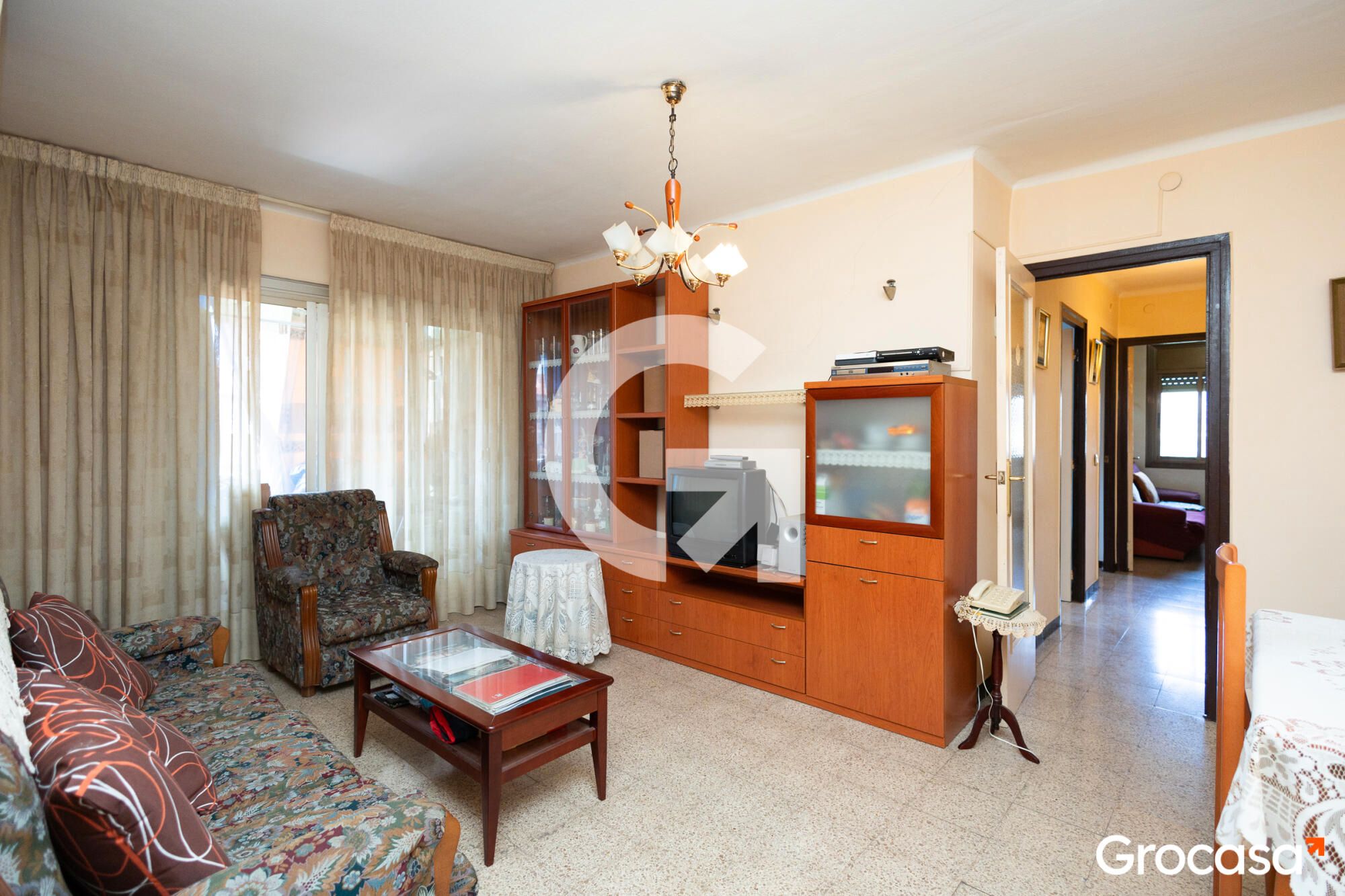 Sala d'estar de Pis en venda en Sant Boi de Llobregat amb Aire condicionat i Balcó