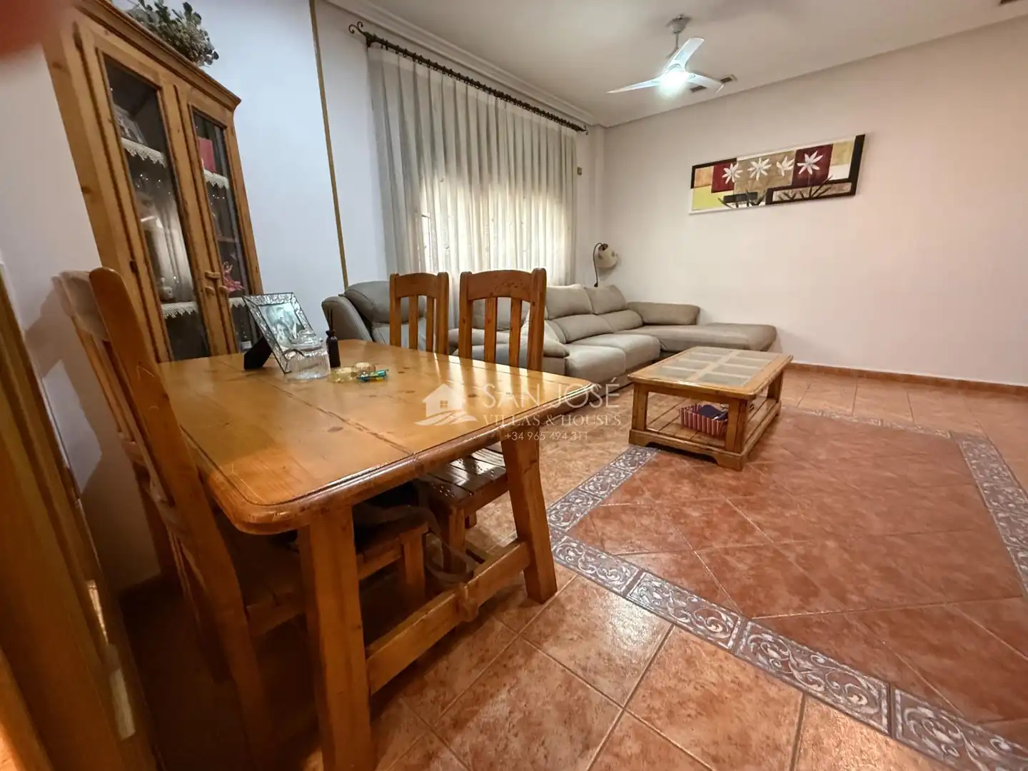 Sala d'estar de Casa o xalet en venda en Aspe amb Aire condicionat, Terrassa i Traster