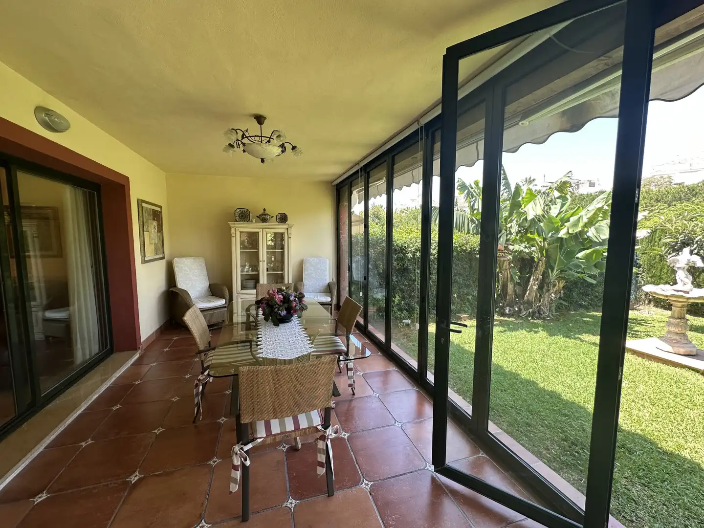 Jardí de Casa adosada de lloguer en Marbella amb Aire condicionat, Jardí privat i Terrassa