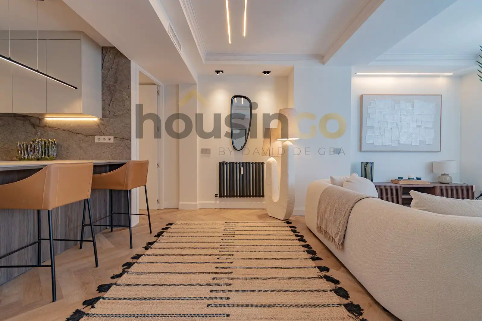 Sala de estar de Ático en venta en Barrio de Salamanca