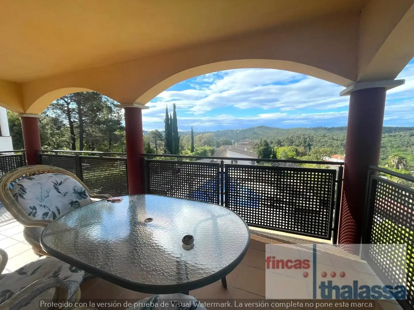 Balcony of Houses for sale in Lloret de Mar  with Air Conditioner, Heating and Private garden