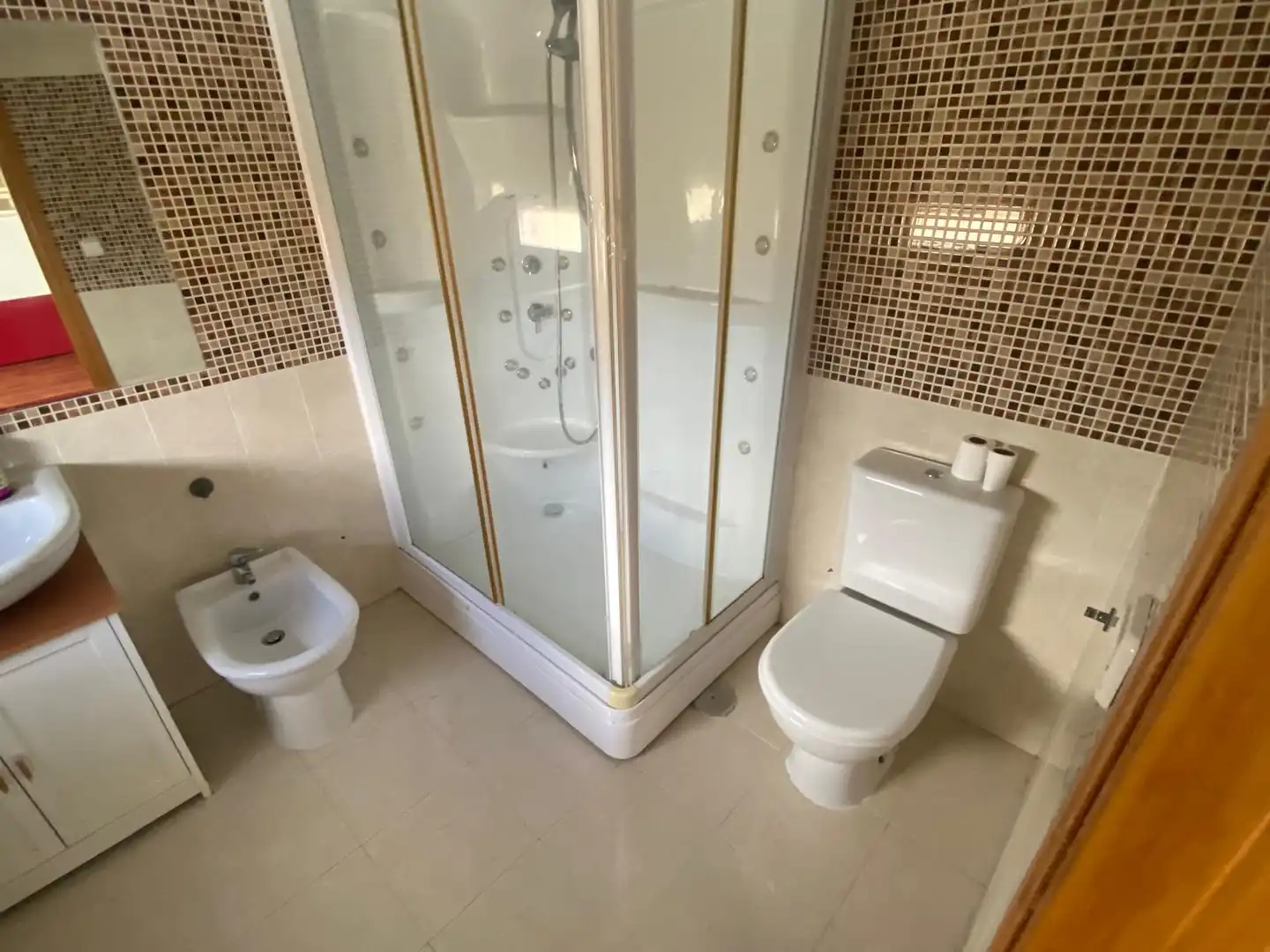 Baño de Casa adosada en venta en Poblete con Aire acondicionado, Calefacción y Jardín privado