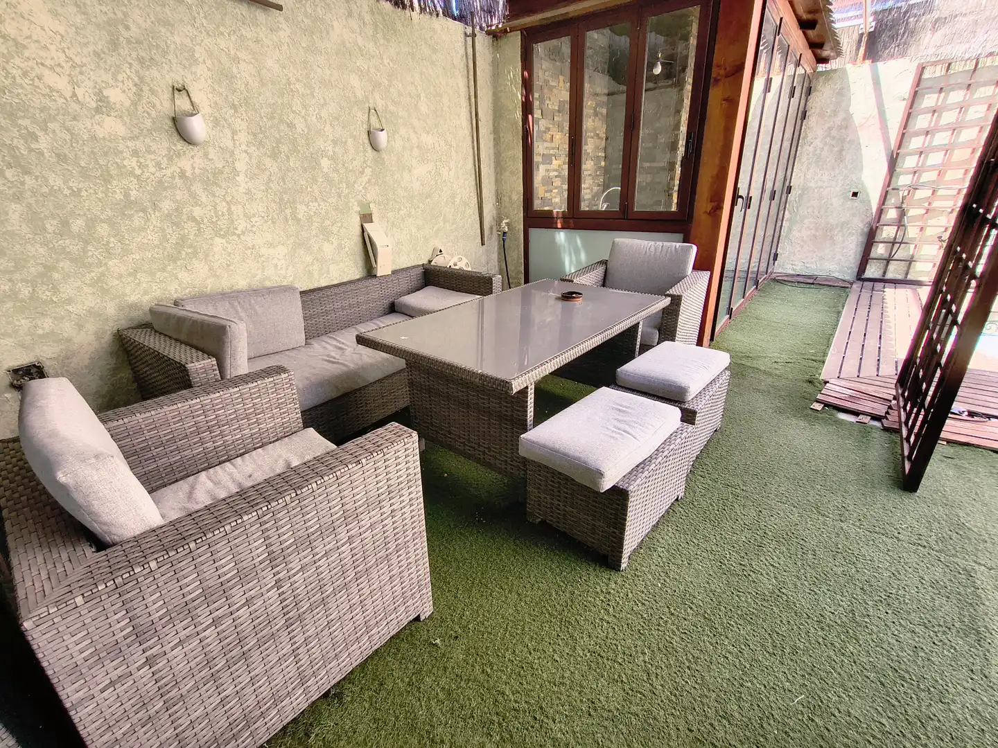 Terraza de Casa o chalet de alquiler en San Vicente del Raspeig / Sant Vicent del Raspeig con Aire acondicionado, Parquet y Amueblado