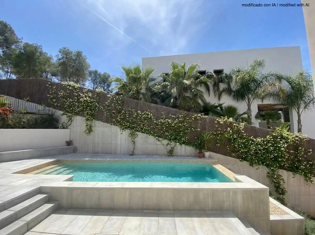 Piscina de Casa o xalet en venda en Sant Pere de Ribes amb Aire condicionat, Calefacció i Jardí privat
