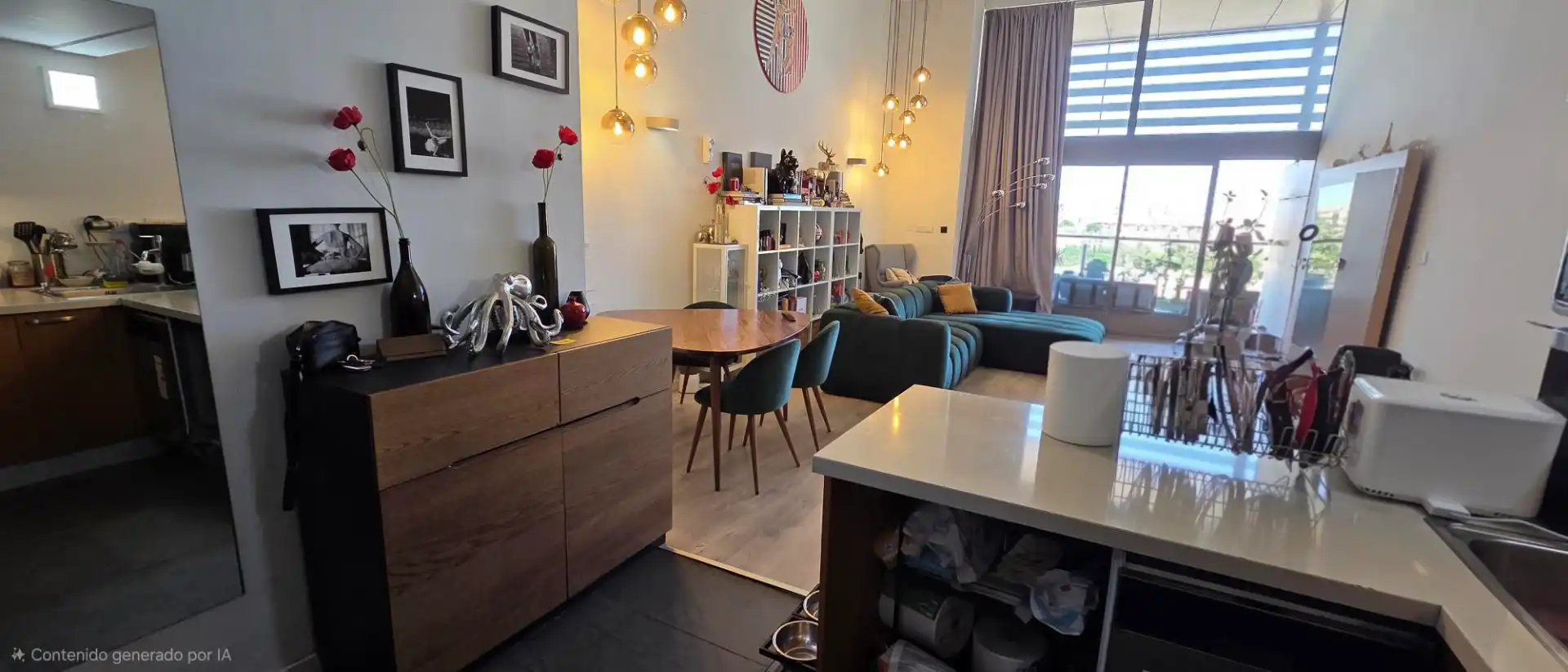 Esszimmer von Maisonette zum Verkauf in Xirivella mit Klimaanlage, Heizung und Privatgarten