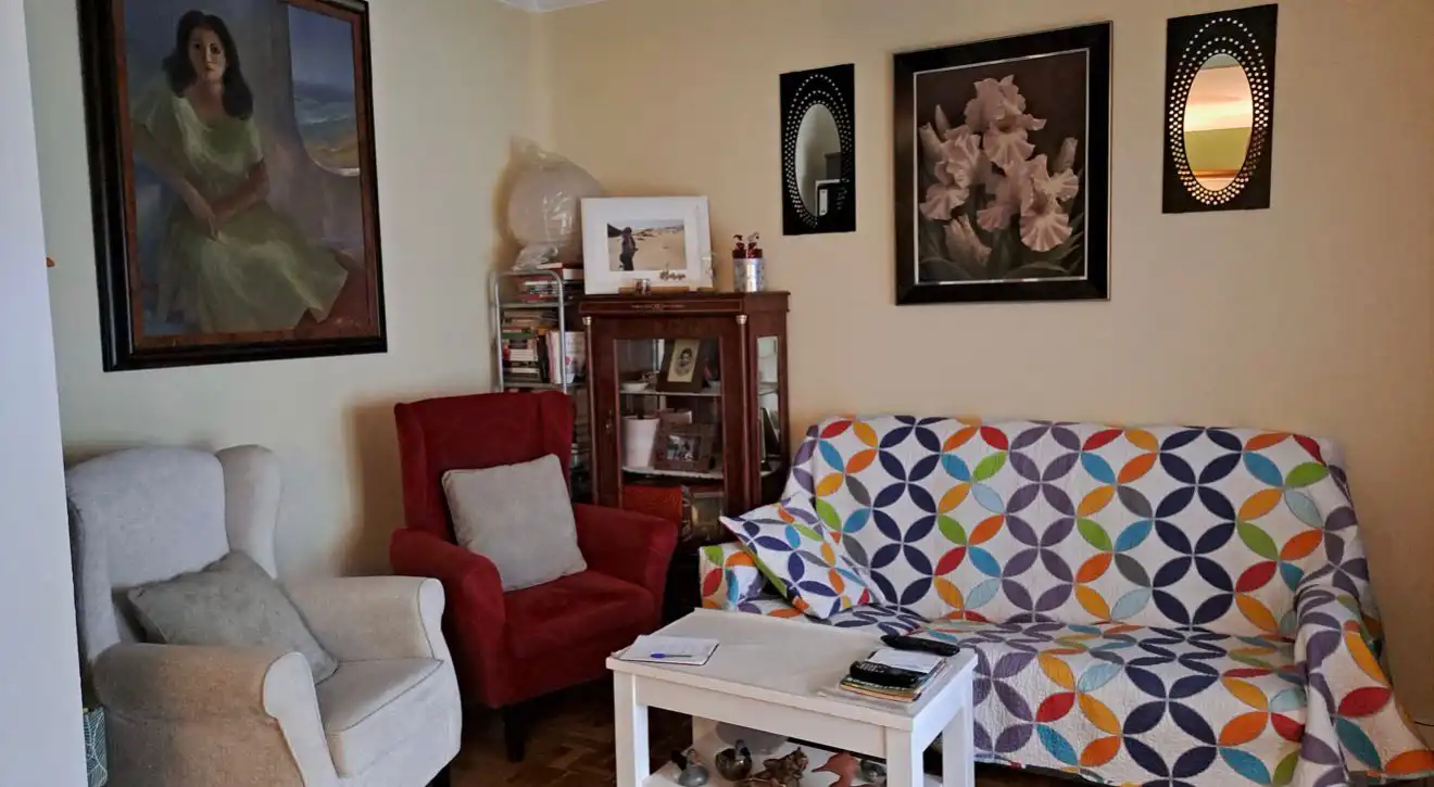 Living room of Flat for sale in  Madrid Capital  with Air Conditioner, Heating and Terrace