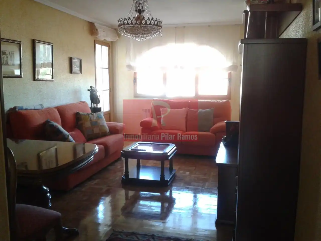 Sala de estar de Piso en venta en Boñar con Calefacción, Parquet y Terraza