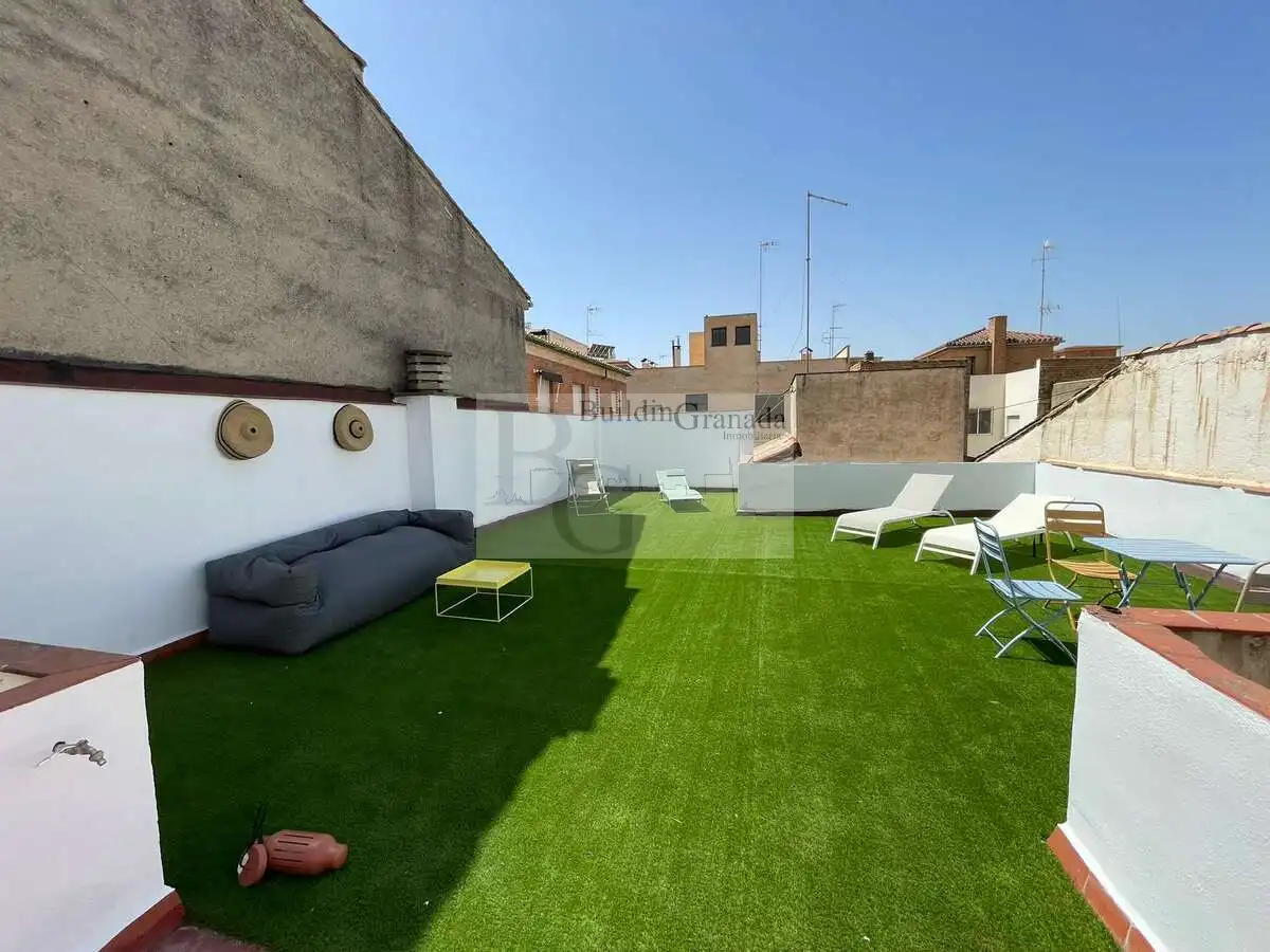 Terraza de Piso de alquiler en Granada con Calefacción, Terraza y Amueblado