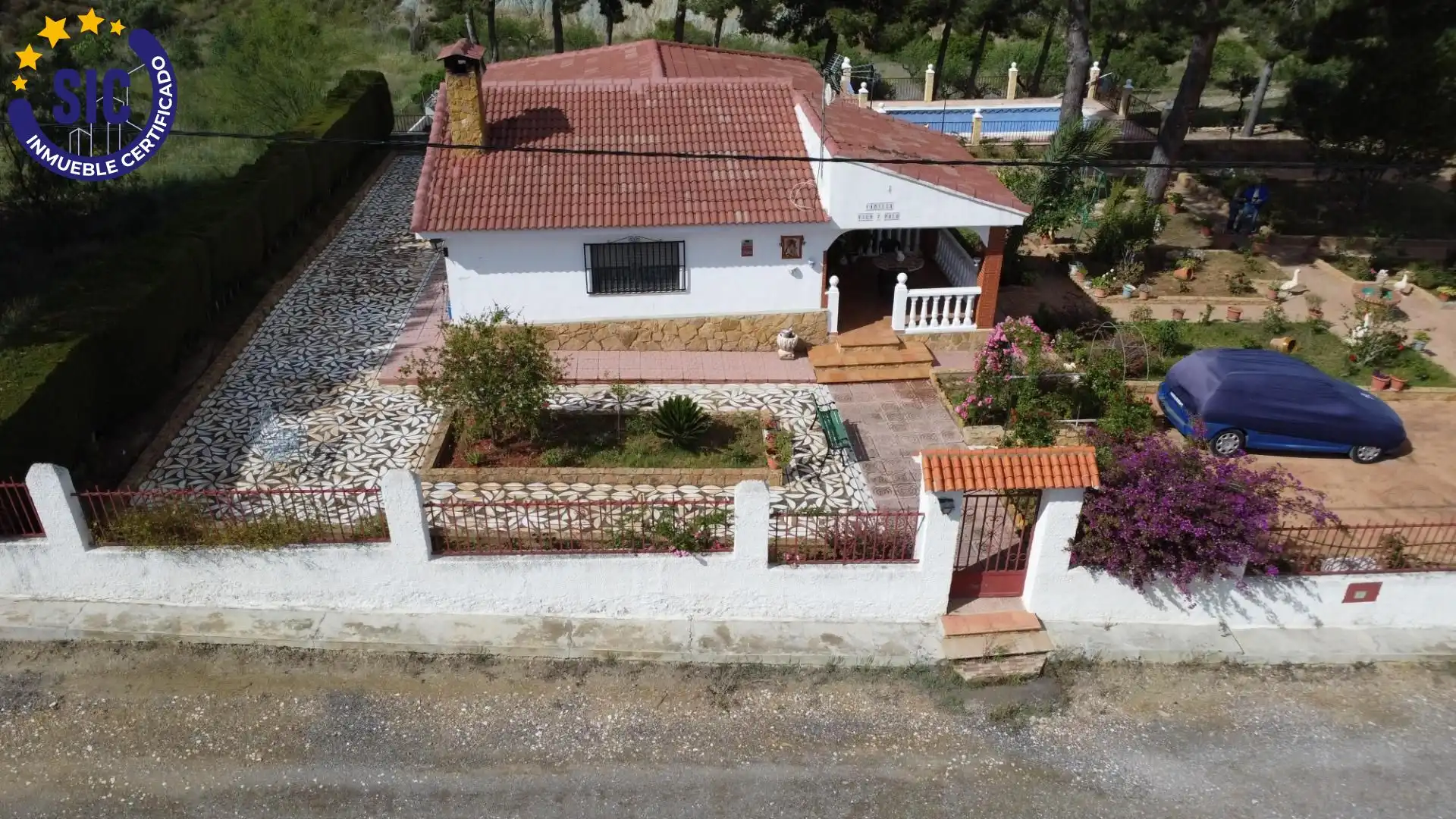 Vista exterior de Casa o chalet en venta en Montroi / Montroy con Jardín privado, Terraza y Piscina