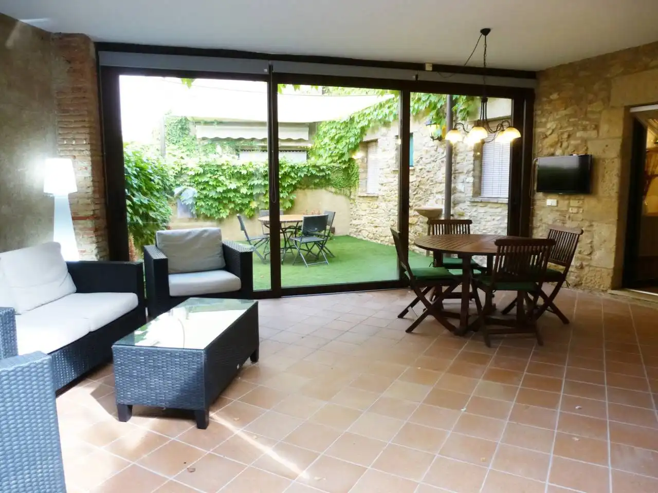 Terrace of Apartments for rent in Palau-sator  with Air Conditioner, Heating and Furnished