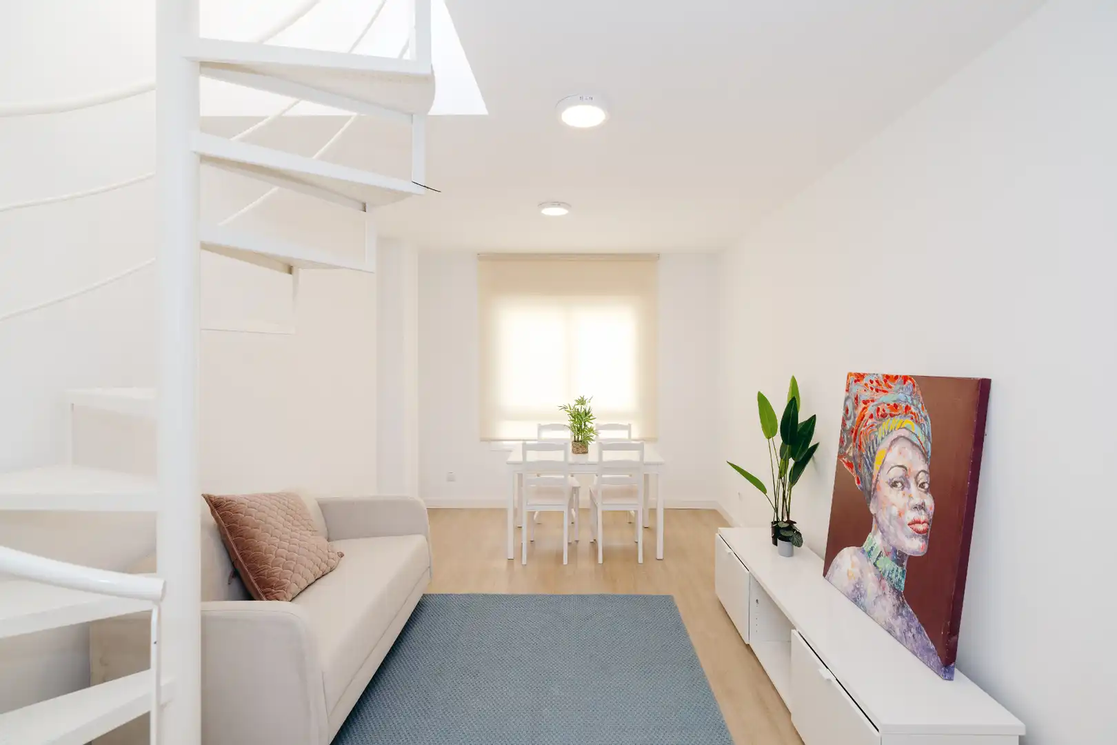 Wohnzimmer von Dachboden zum Verkauf in Málaga mit Klimaanlage, Heizung und Terrasse