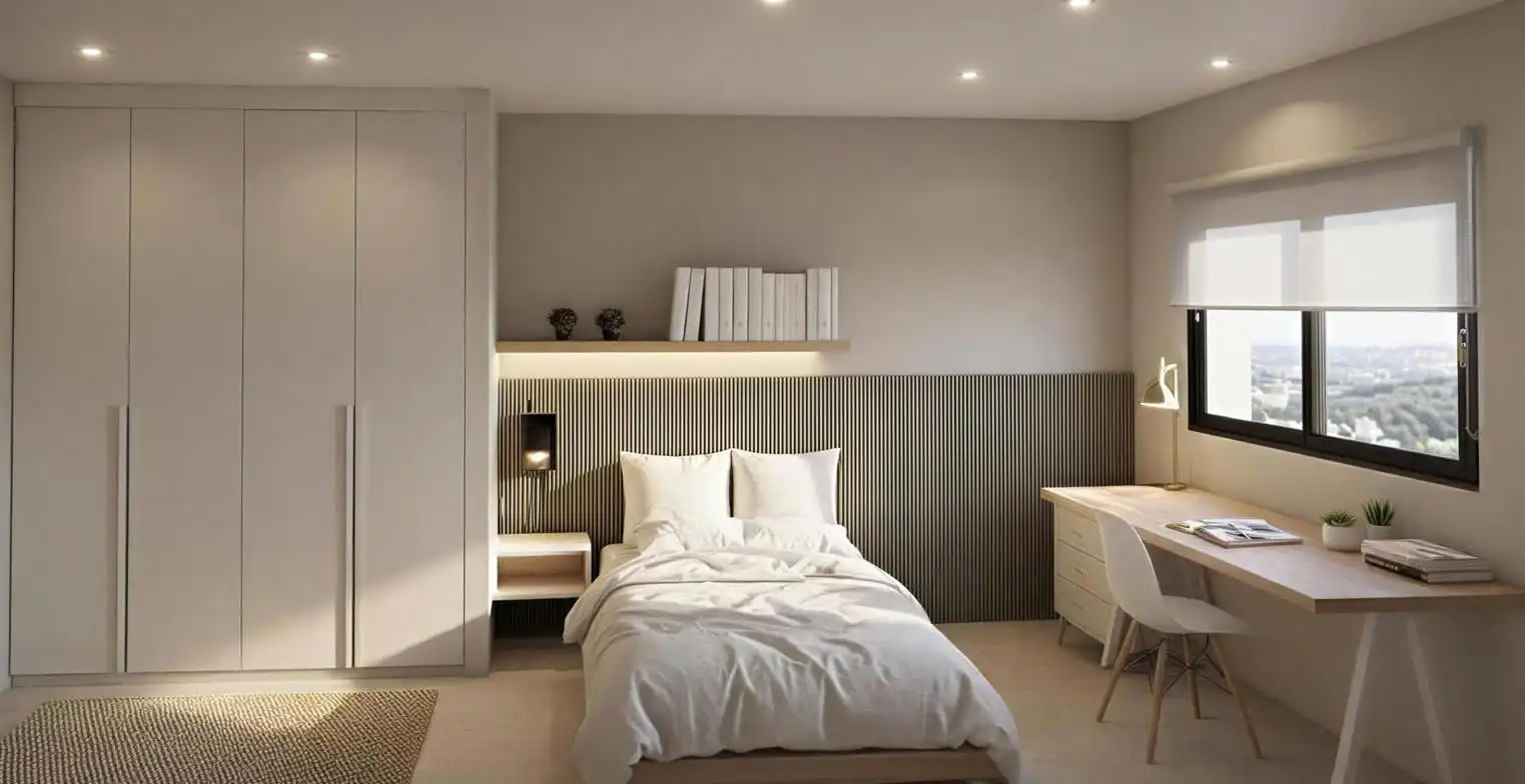 Bedroom of Detached homes for sale in Cantallops  with Air Conditioner, Heating and Private garden