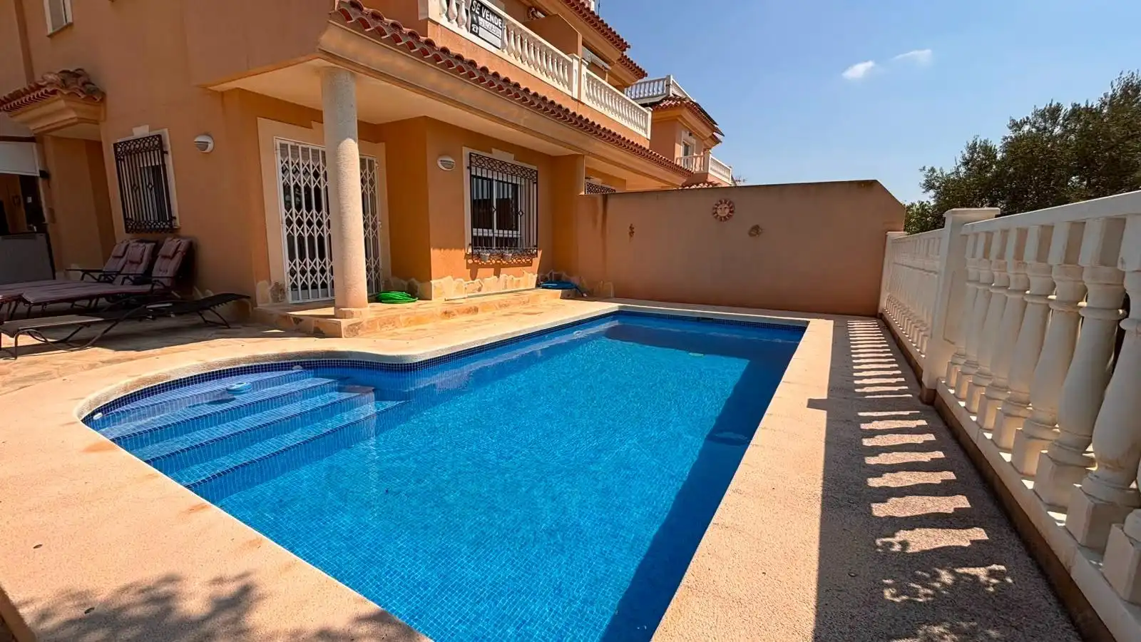 Piscina de Casa o xalet en venda en Mazarrón amb Aire condicionat, Calefacció i Terrassa