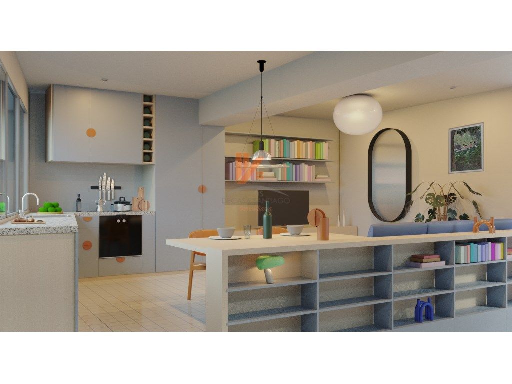 Küche von Wohnungen zum Verkauf in Santiago de Compostela  mit Balkon