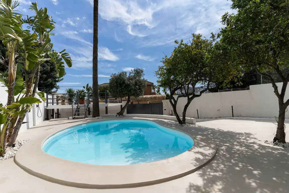 Swimming pool of Detached homes for sale in Torremolinos  with Air Conditioner, Terrace and Swimming Pool