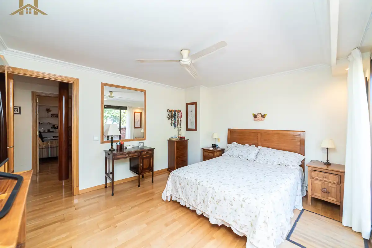 Bedroom of Detached homes for sale in Villanueva del Pardillo  with Air Conditioner, Heating and Private garden