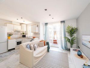 Sala d'estar de Àtic en venda en Fuengirola amb Aire condicionat, Terrassa i Piscina comunitària