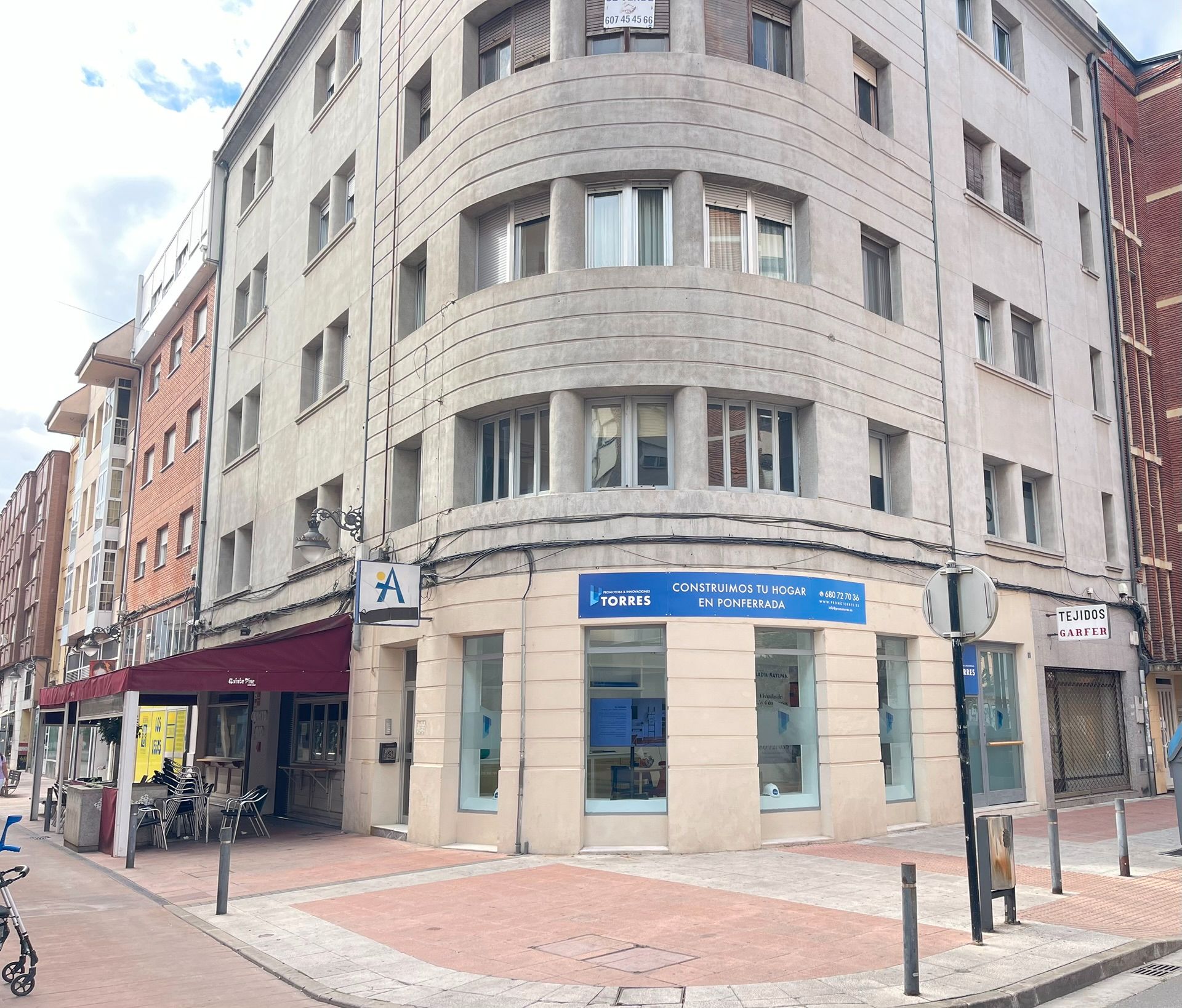 Vista exterior de Piso en venta en Ponferrada