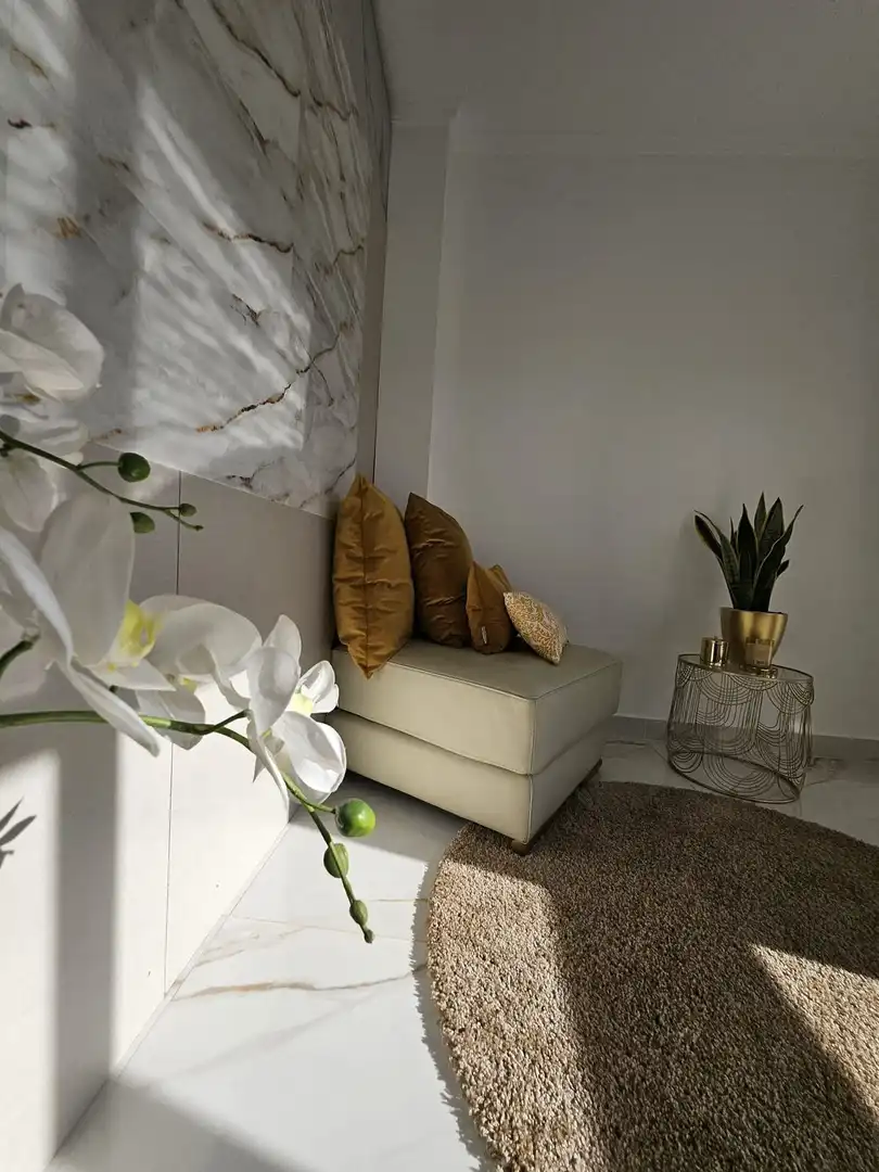 Sala de estar de Finca rústica de alquiler en Estepona con Piscina