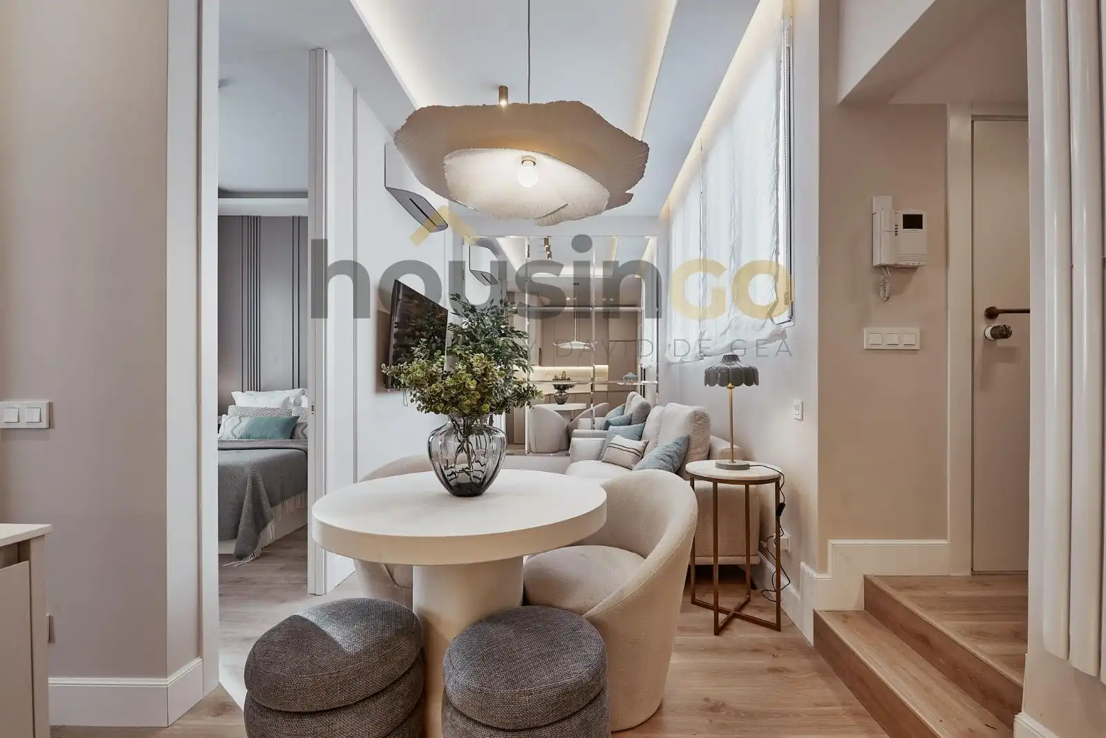 Sala d'estar de Pis en venda en Madrid amb Aire condicionat, Calefacció i Parquet
