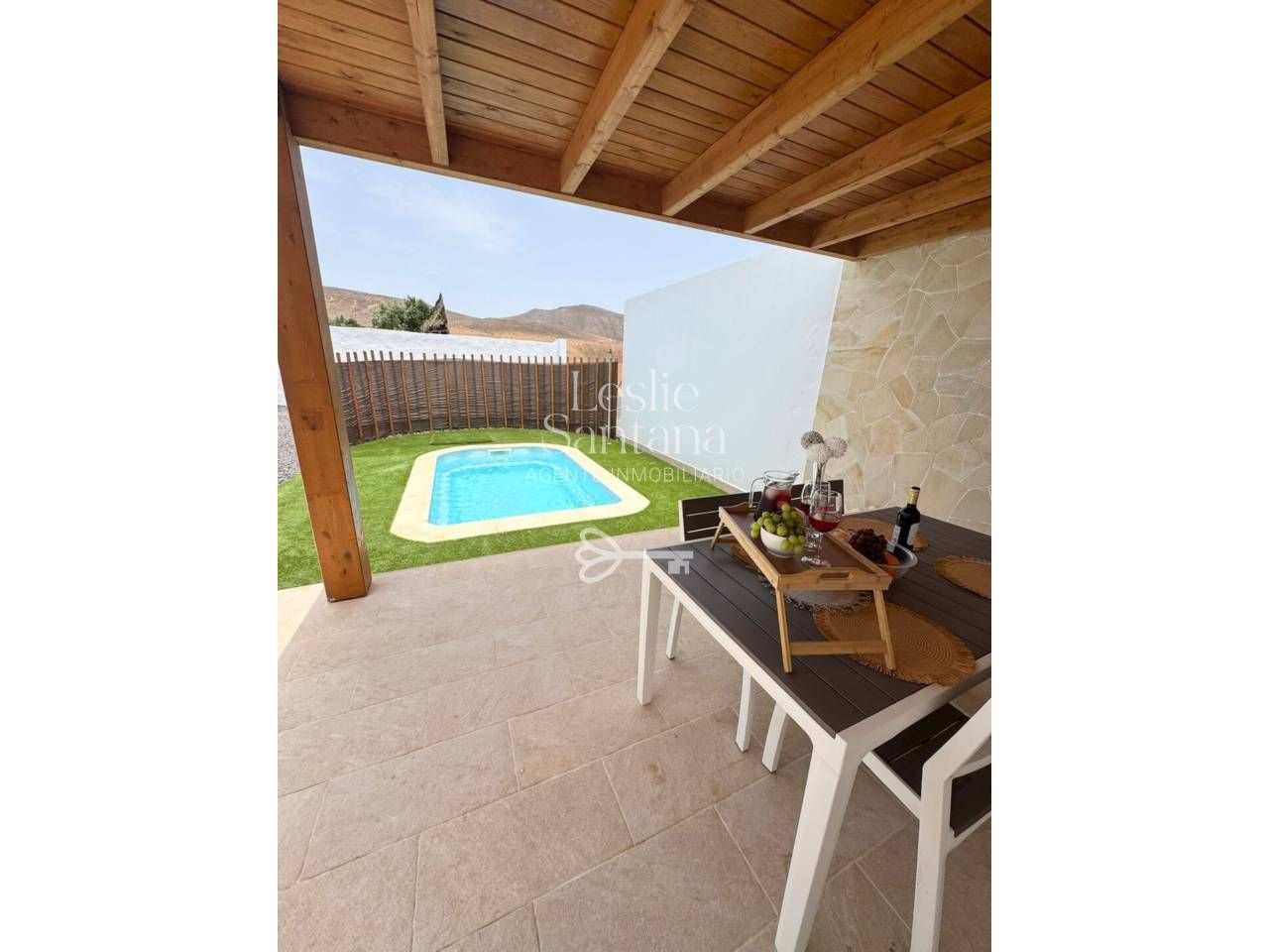 Jardín de Casa adosada de alquiler en Puerto del Rosario con Jardín privado, Terraza y Piscina