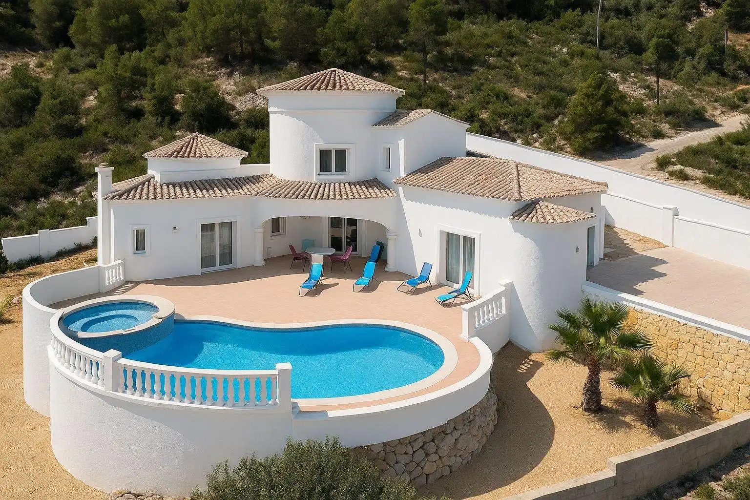 Exterior view of Houses for sale in Jávea / Xàbia  with Heating, Private garden and Storage room
