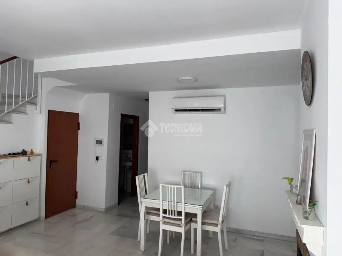 Dining room of Detached homes for sale in La Algaba  with Air Conditioner, Private garden and Terrace