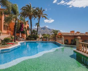 Garden of Attic for sale in Marbella  with Air Conditioner, Terrace and Swimming Pool