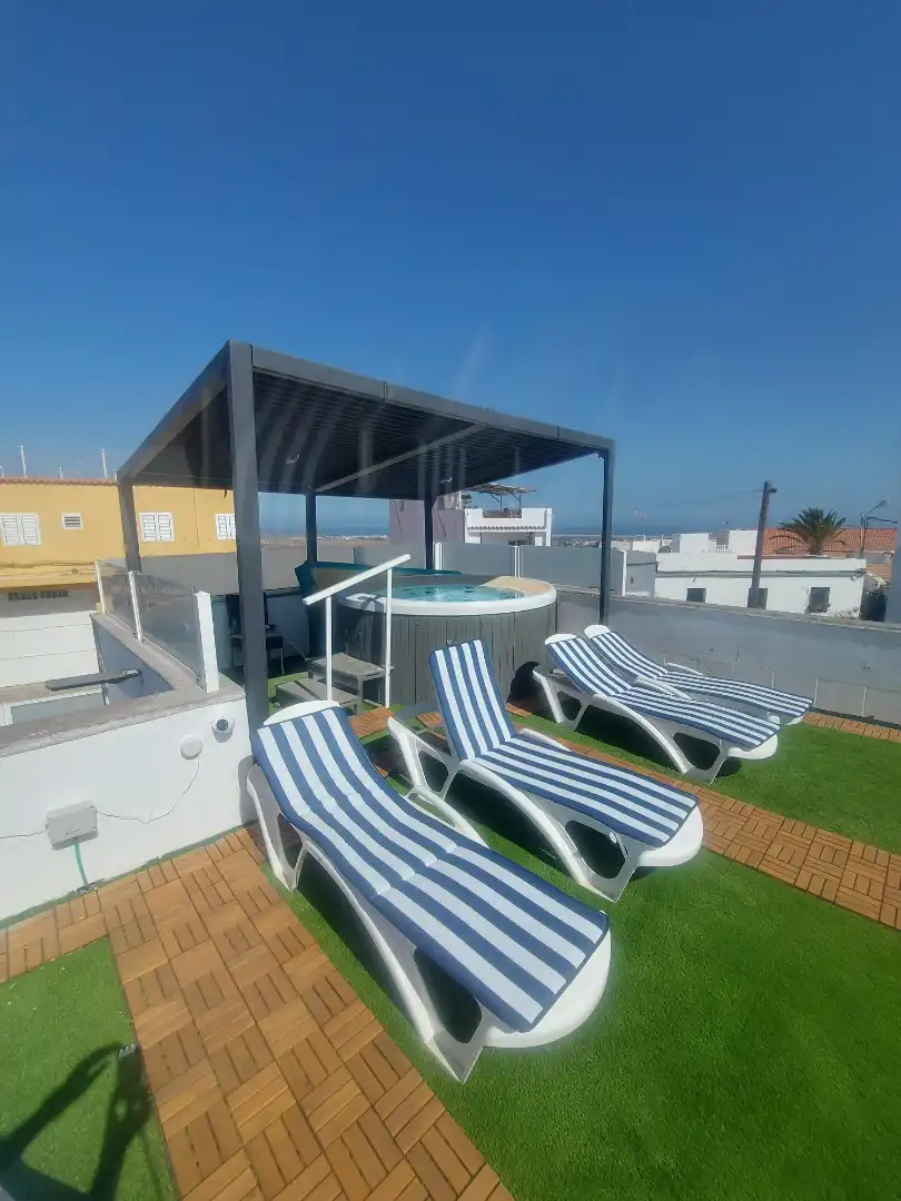Terraza de Casa o chalet en venta en San Bartolomé de Tirajana con Aire acondicionado, Jardín privado y Terraza