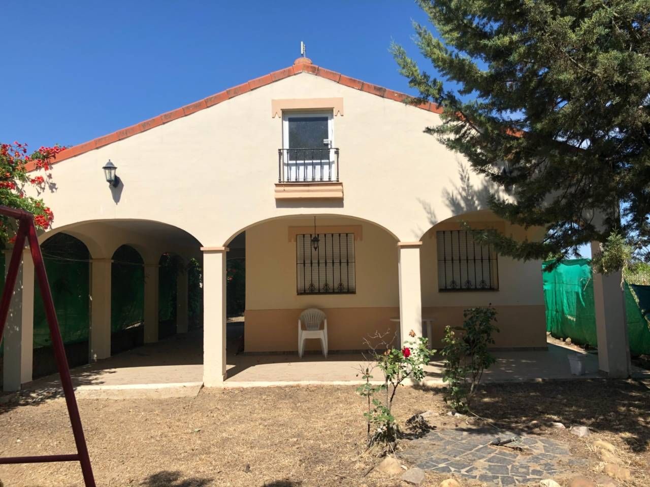 Exterior view of House or chalet for sale in Villanueva de la Serena  with Air Conditioner