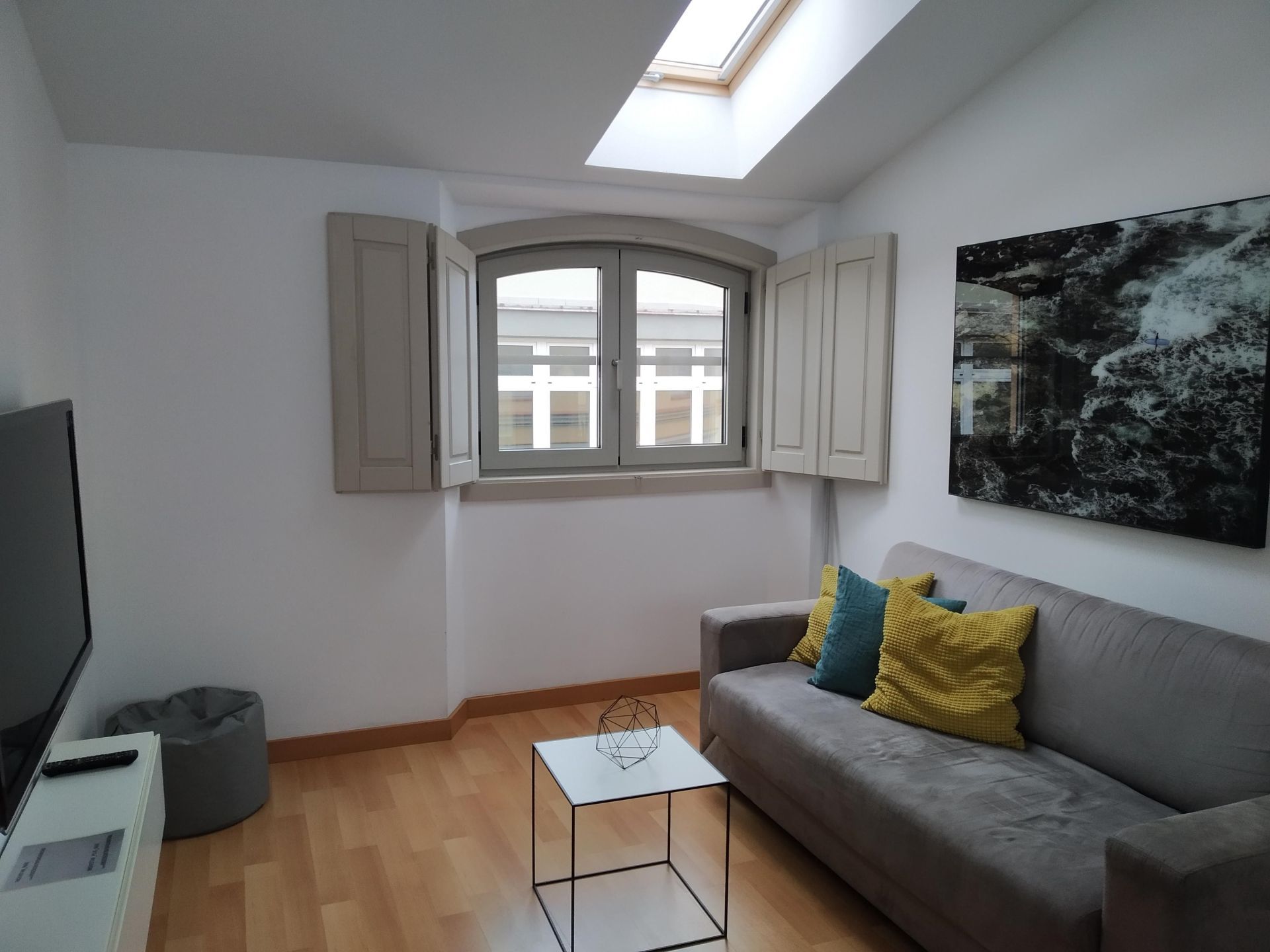 Living room of Flat to rent in Málaga Capital  with Air Conditioner and Furnished